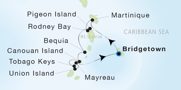 Cruises Around The World Seadream Yacht Club, Seadream 1 March 26 April 2 2028 Bridgetown, Barbados to Bridgetown, Barbados