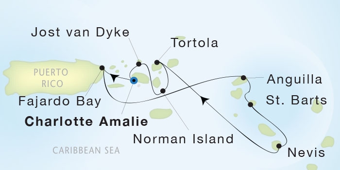Cruises Around The World Seadream Yacht Club, Seadream 2 February 27 March 5 2028 San Juan, Puerto Rico to St. Thomas