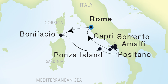 Cruises Around The World Seadream Yacht Club, Seadream 2 October 1-8 2028 Civitavecchia (Rome), Italy to Civitavecchia (Rome), Italy