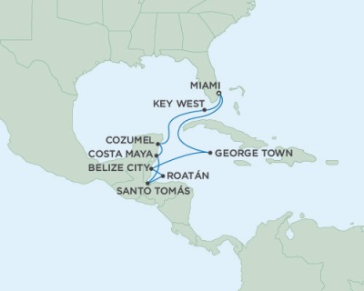 Cruises Around The World Seven Seas Mariner November 15-26 2028 Miami, FL to Miami, FL