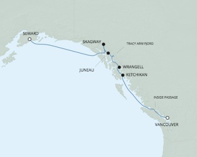 Cruises Around The World Seven Seas Mariner - RSSC May 24-31 2026 Cruises Vancouver, Canada to Seward, AK, United States