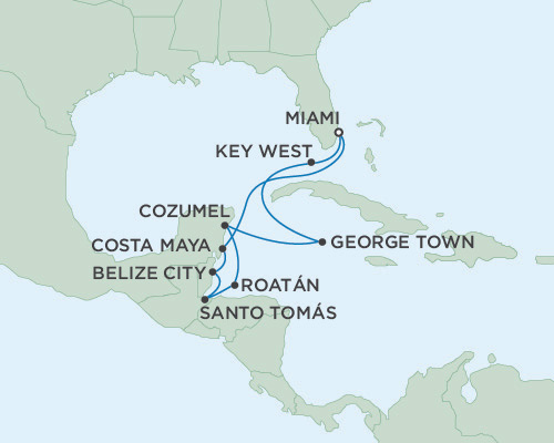 Cruises Around The World Seven Seas Navigator January 30 February 9 2028 Miami, Florida to Miami, Florida