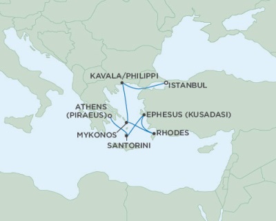 Cruises Around The World Seven Seas Navigator June 6-13 2028 Athens (Piraeus), Greece to Istanbul, Turkey