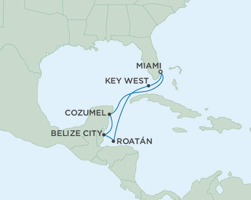 Cruises Around The World Seven Seas Navigator March 10-17 2028 Miami, Florida to Miami, Florida