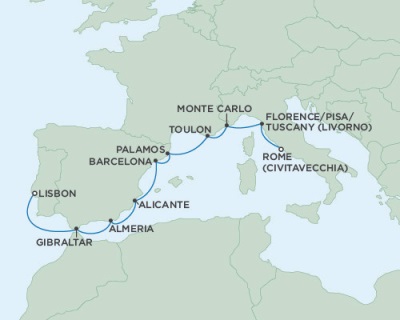 Cruises Around The World Seven Seas Navigator October 13-23 2028 Venice, Italy to Lisbon, Portugal
