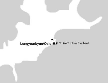 Cruises Around The World Silversea Silver Explorer July 23-30 2028 Longyearbyen, Svalba to Longyearbyen, Svalba