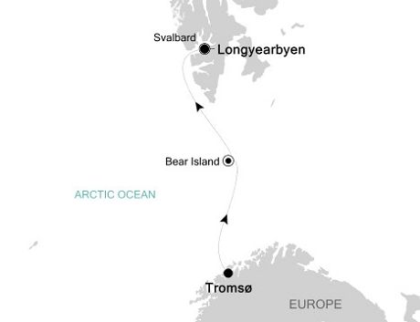 Cruises Around The World Silversea Silver Explorer June 23 July 3 2028 Tromso to Longyearbyen, Svalba