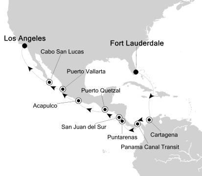 Cruises Around The World Silversea Silver Whisper December 19 2026 January 6 2027 Fort Lauderdale, FL, United States to Los Angeles, CA, United States
